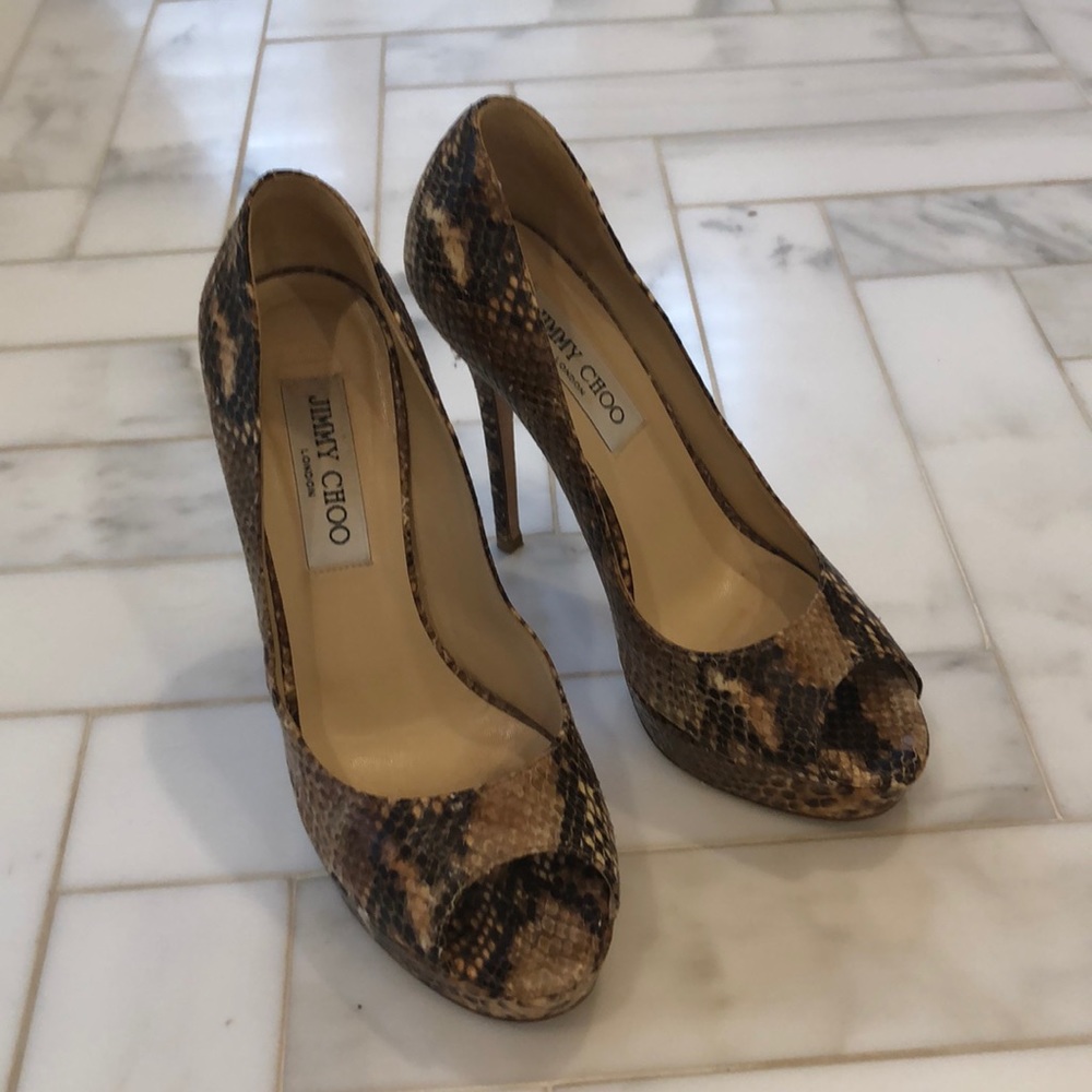 Jimmy choo pumps snake skin